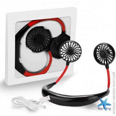 Портативний міні вентилятор на шию 360° Neck Fan · Кондиціонер – охолоджувач обличчя Hands-free · USB зарядка