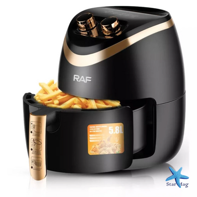 Фритюрница RAF R.5232B, 5,8 л вкусная и здоровая еда без масла ∙ Аэрофритюрница RAF R.5232B &mdash; ваш незаменимый помощник на кухне