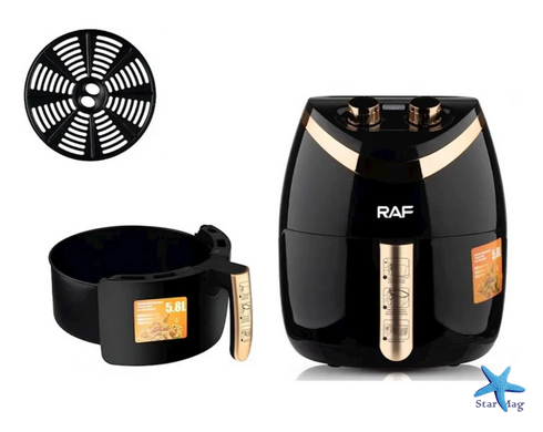 Фритюрница RAF R.5232B, 5,8 л вкусная и здоровая еда без масла ∙ Аэрофритюрница RAF R.5232B &mdash; ваш незаменимый помощник на кухне