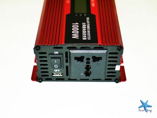 Инвертор напряжения 1000W преобразователь электричества с LCD дисплеем Преобразователь постоянного тока PR5