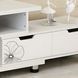 Стенка у вітальню під TV STL-MD 80 &bull; Сучасна біла тумба для телевізора до 65" з відкритими полицями