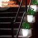 Светильник садовый Вазон для цветов на солнечной батарее ∙ LED кашпо с подсветкой для сада, террасы, двора и ландшафтного декора