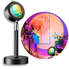 Лампа RGB Sunset Lamp Rainbow Modern Bedroom ∙ Проекционный светильник USB с эффектом заката / рассвета