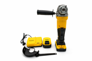 Акумуляторна болгарка 24V з 2 акумуляторами YELLOW &bull; Кутова шліфувальна машина бездротова для різання, шліфування та зачищення