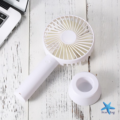 Портативный ручной вентилятор, настольный складной мини вентилятор от USB на аккумуляторе Fan