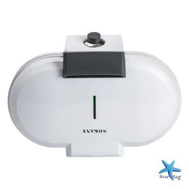Вафельниця для бельгійських вафель 1200 Вт Sokany KJ-510 у формі серця, 10 шт ∙ Антипригарне покриття
