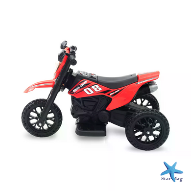 Детский электромотоцикл Cool Mountain 26X-130 красный с LED и музыкой &bull; Детский электрический мотоцикл Cool Mountain 26X-130 с пультом, USB и аккумулятором красный