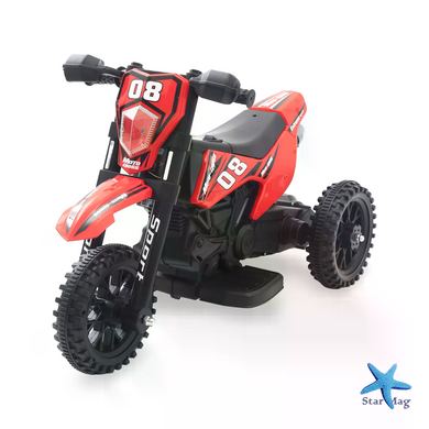 Детский электромотоцикл Cool Mountain 26X-130 красный с LED и музыкой &bull; Детский электрический мотоцикл Cool Mountain 26X-130 с пультом, USB и аккумулятором красный