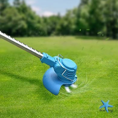 Беспроводная газонокосилка Lawn mower 48В 2000 мАч &middot; Садовый аккумуляторный триммер для травы с 2 аккумуляторами