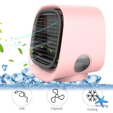 Переносной мини кондиционер Air Cooler · Охладитель с подсветкой · Портативный мобильный вентилятор · Очиститель - увлажнитель воздуха USB