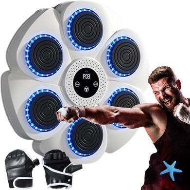 Детская напольная боксерская груша Punching LY-1083 с перчатками &bull; Спортивный набор для тренировок, активных игр и развития координации