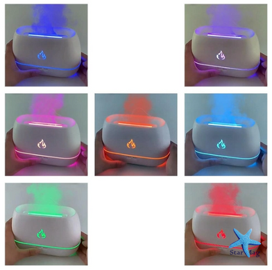 Ультразвуковий зволожувач повітря Blaze з ефектом полум'я та підсвічуванням - нічником на 7 кольорів