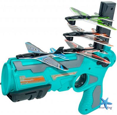 Дитячий іграшковий пістолет – катапульта з літачками Air Battle 