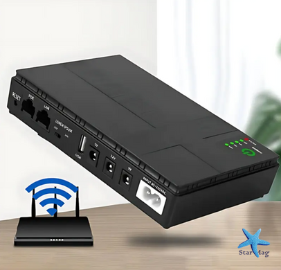 Бесперебойник для роутера DC UPS DC1018P 18W 10400mAh ∙ Источник бесперебойного питания DC1018P