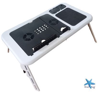 Подставка для ноутбука E-Table LD09 &bull; Многофункциональный складной столик с кулером
