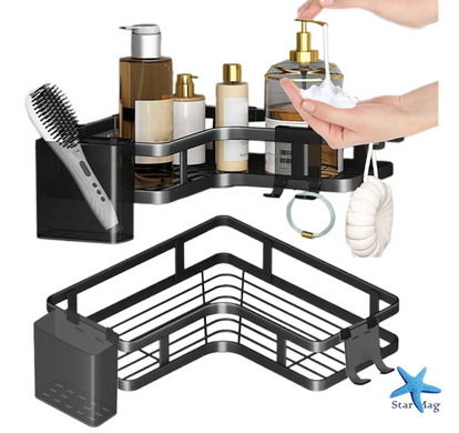 Кутові полиці для ванної Corner Shower Caddy ∙ Компактне та зручне зберігання аксесуарів Corner Shower Caddy