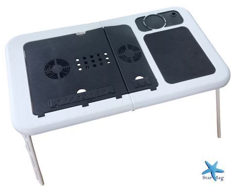 Подставка для ноутбука E-Table LD09 &bull; Многофункциональный складной столик с кулером