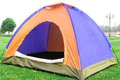 Туристическая складная палатка четырехместная,  250x200 см