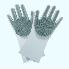 Силиконовые многофункциональные перчатки для мытья и чистки Magic Silicone Glov Серый PR3