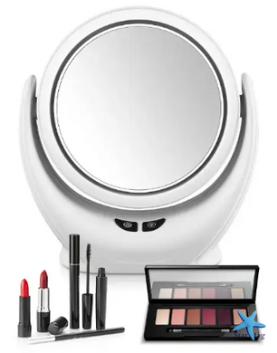 Портативне дзеркало для макіяжу з підсвіткою LED Mirror Lamp USB Настільне косметичне дзеркало