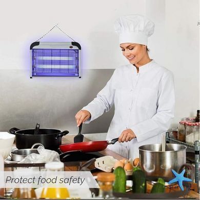Электрическая лампа от комаров Mosquito Killer Lamp MA549 черная 20 Вт &bull; Уничтожитель насекомых для помещения, дома, дачи, кухни и зоны отдыха