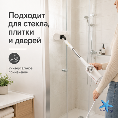 Ручной пароочиститель AND 232 6 в 1 &bull; Паровая швабра для пола, плитки, стекла, кухни и ванной с насадками