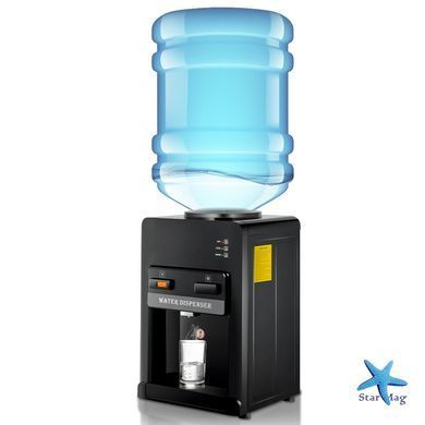 Настольный кулер для воды RAF R.11001 1000 Вт &bull; Диспенсер с горячей и холодной водой, электронным охлаждением и верхней загрузкой бутыли