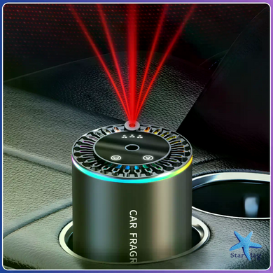 Автомобільний ароматизатор XT015 чорний з RGB-підсвіткою &bull; Аромадифузор &laquo;зоряне небо&raquo; для авто, дому, офісу та салону машини