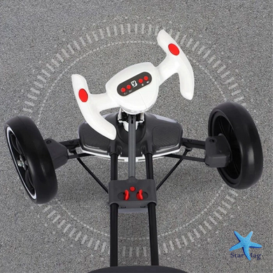 Детский электромобиль GO KART F1 с пультом и Bluetooth 390 Вт белый &bull; Детский электрокарт GO KART F1 на аккумуляторе с пультом управления