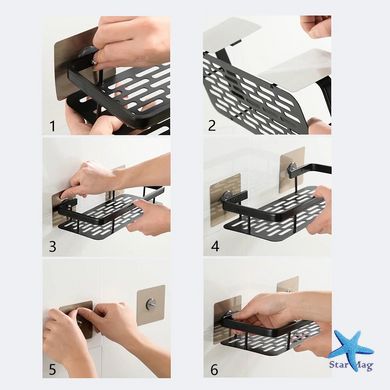 Настінна підвісна полиця – органайзер для ванної кімнати Insta Rack
