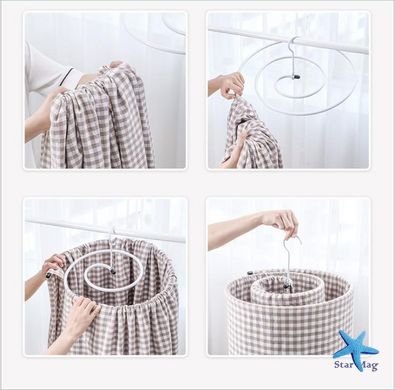 Многофункциональная спиральная вешалка - сушилка для вертикальной сушки белья и одеял