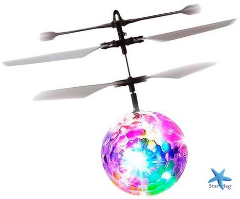 Летающий сенсорный шар мяч вертолёт с подсветкой Crystal Ball