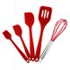 Набір аксесуарів для кухні з 5 предметів EASY Kitchen silicone set ∙ Набір кухонних силіконових лопаток + вінчик + пензлик в комплекті