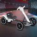 Детский электромобиль GO KART F1 с пультом и Bluetooth 390 Вт белый &bull; Детский электрокарт GO KART F1 на аккумуляторе с пультом управления