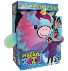 Детская толстовка – плед с рукавами Huggle Pets Hoodie для детей 3 в 1 · Подушка + Игрушка + Худи · Универсальный размер до 150 см