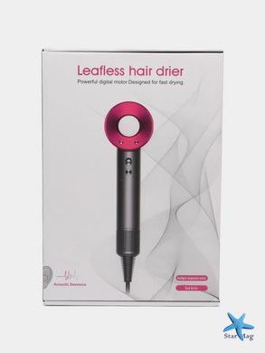 Фен для волос Leafless Hair Dryer S238-1 для дома и салона ∙ Легкий и ионный фен Leafless Hair Dryer S238-1