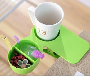 Підстаканник на прищіпці Clip On Table Cup Holder ∙ Портативний підвісний органайзер – тримач напоїв та аксесуарів