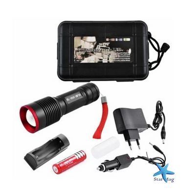 Тактичний ручний акумуляторний ліхтар Police Zoom X-Balog BL-868 &bull; Ліхтар P50 з USB та зумом для туризму прогулянок і екстрених ситуацій