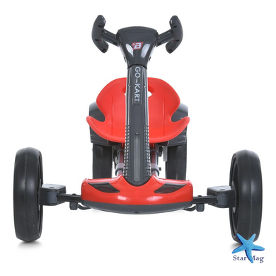 Дитячий електромобіль GO KART F1 з пультом і Bluetooth 390 Вт червоний &bull; Дитячий електрокарт GO KART F1 на акумуляторі з пультом керування