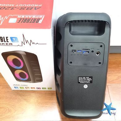 Портативная Bluetooth колонка ABS-3202 &bull; Беспроводная акустическая колонка для музыки, дома, отдыха и поездок
