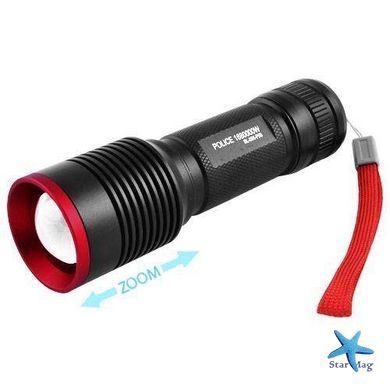Тактичний ручний акумуляторний ліхтар Police Zoom X-Balog BL-868 &bull; Ліхтар P50 з USB та зумом для туризму прогулянок і екстрених ситуацій
