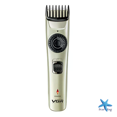 Машинка для стрижки VGR V-031 для волос и бороды &bull; Аккумуляторный триммер с телескопическими насадками 1&ndash;20 мм и USB-зарядкой