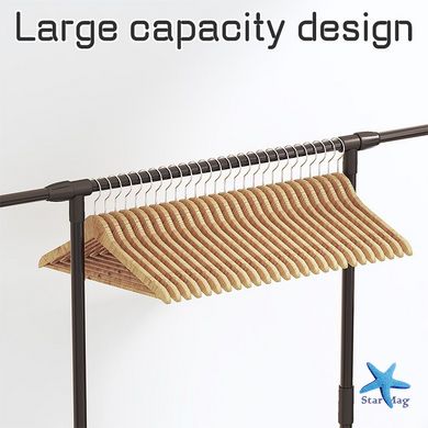 Пересувна стійка - вішалка для одягу Multifunctional Integrated frame з полицями, на коліщатках