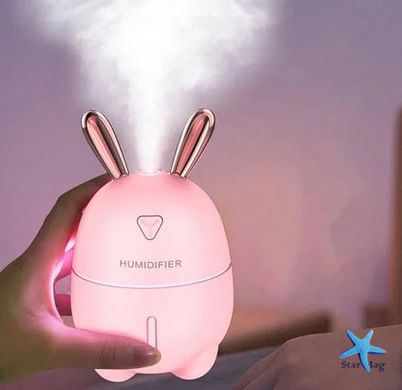 Зволожувач повітря та нічник 2в1 Humidifiers Rabbit Дифузор освіжувач з підсвіткою 