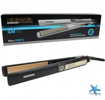 Профессиональный утюжок выпрямитель Gemei GM-416 Щипцы для выпрямления и укладки волос