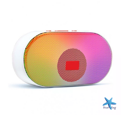 Беспроводная Bluetooth колонка SPS L-003 BT портативная с RGB подсветкой и слотом TF ∙ Мини-колонка блютуз для музыки, дома, отдыха и поездок