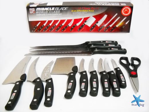 Набір кухонних ножів Mibacle Blade "Диво-ножі", 12 предметів