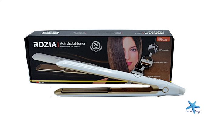 Утюжок выпрямитель волос | Выравнивание и укладка | Плойка 2 в 1 Rozia HR-742 CG24 PR3