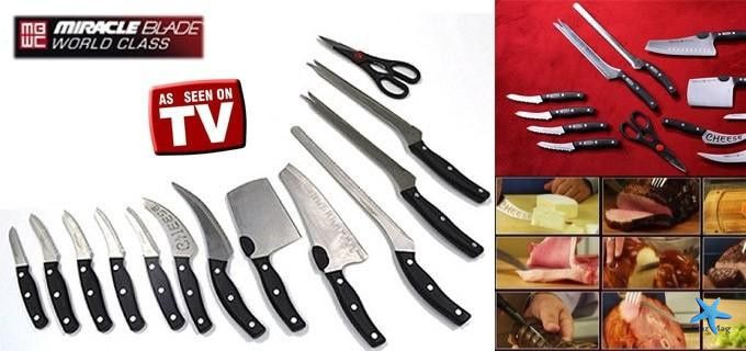 Набір кухонних ножів Mibacle Blade "Диво-ножі", 12 предметів