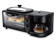 Электрическая домашняя печь – духовка RAF R.5308B 3 в 1 с кофемашиной и гриль-сковородой